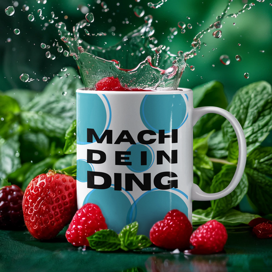 Tasse mit motivierendem Spruch, Karrieremenschen